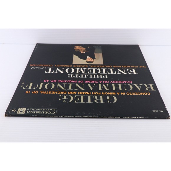 Grieg Rachmaninoff Piano Concerto Entremont Ormandy Rhapsody 12" LP Record 6-Eye - Picture 6 of 16